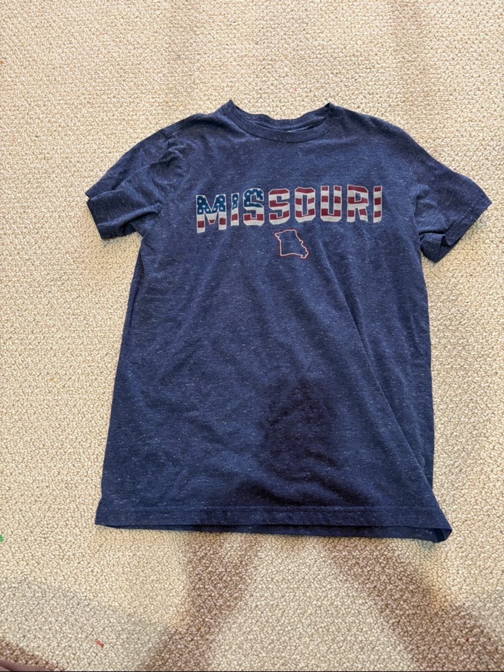 State of Mind Navy Missouri Flag Graphic Tee